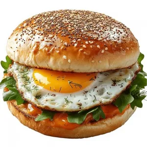 Burger poulet & œuf