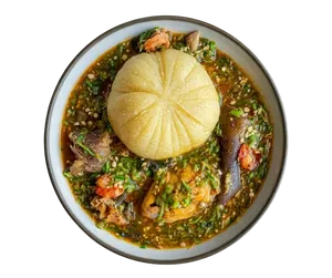 Placali + sauce gombo