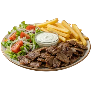 Assiette shawarma viande
