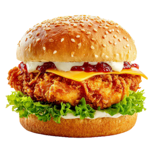 Burger poulet croustillant