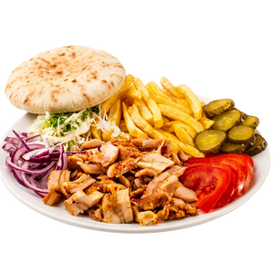 Assiette kabab poulet