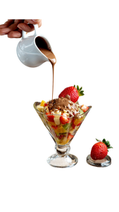 Salade de Fruits Sauce Chocolat