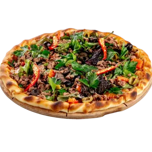 Pizza Viande aux Légumes
