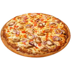 Pizza au poulet et légumes