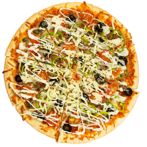 Pizza shawarma mixte
