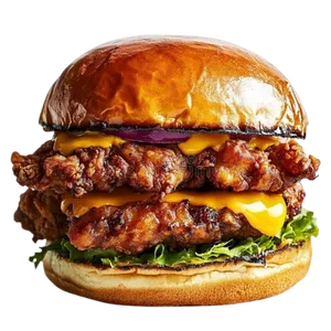 Double burger au poulet