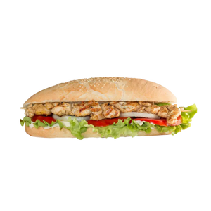 Sandwich brochette de poulet