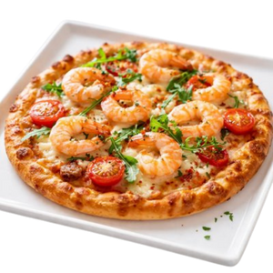 Pizza aux crevettes