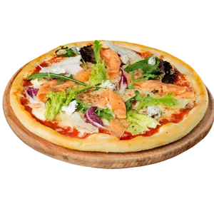 Pizza au saumon