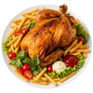 Poulet grillé entier