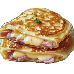 Crêpe salée au jambon