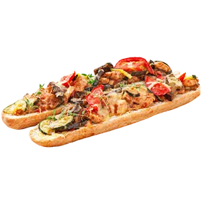 Baguette farcie au poulet