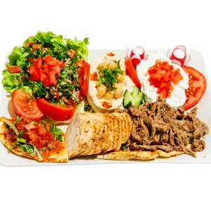 Assiette shawarma mixte