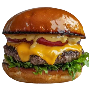 Double burger au fromage